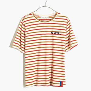 Madewell x Kule O Well Graphic Striped Modern Tee Size Small